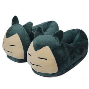 Snorlax Plush Slippers Closed Toe Cozy Indoor Universal Fit for Teens & Adults